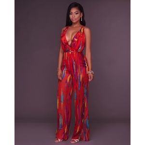 New arrival! Red jumpsuit